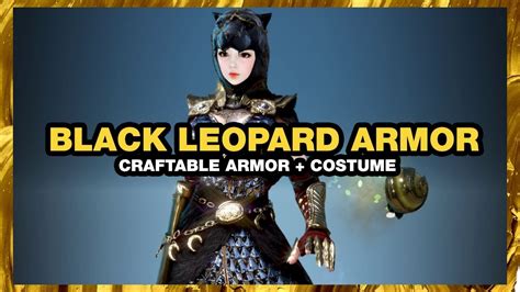 BLACK DESERT ONLINE Black Leopard Armor CRAFTABLE .